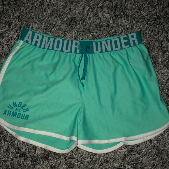Under Armour Pants - never worn mint green under armor athletic shorts